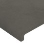 Dunkelgraues Samtkopfteil mit LED 147x16x118/128 cm von vidaXL, Kopf- und Fußteile - Ref: Foro24-3123817, Preis: 127,09 €, Ra...