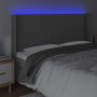 Kopfteil mit LED-grauem Kunstleder 203x16x118/128 cm von vidaXL, Kopf- und Fußteile - Ref: Foro24-3123880, Preis: 145,31 €, R...