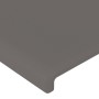 Kopfteil mit LED-grauem Kunstleder 203x16x118/128 cm von vidaXL, Kopf- und Fußteile - Ref: Foro24-3123880, Preis: 145,31 €, R...