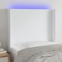 Kopfteil mit LED, weißem Kunstleder, 93 x 16 x 118/128 cm von vidaXL, Kopf- und Fußteile - Ref: Foro24-3123847, Preis: 94,59 ...