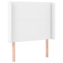 Kopfteil mit LED, weißem Kunstleder, 93 x 16 x 118/128 cm von vidaXL, Kopf- und Fußteile - Ref: Foro24-3123847, Preis: 94,59 ...