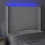 Kopfteil mit LED, weißem Kunstleder, 93 x 16 x 118/128 cm von vidaXL, Kopf- und Fußteile - Ref: Foro24-3123847, Preis: 93,80 ...