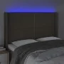 Kopfteil mit LED aus taupegrauem Stoff 147x16x118/128 cm von vidaXL, Kopf- und Fußteile - Ref: Foro24-3123910, Preis: 103,54 ...