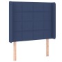 Kopfteil aus blauem Stoff mit LED 93x16x118/128 cm von vidaXL, Kopf- und Fußteile - Ref: Foro24-3124036, Preis: 76,53 €, Raba...