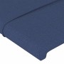 Kopfteil aus blauem Stoff mit LED 93x16x118/128 cm von vidaXL, Kopf- und Fußteile - Ref: Foro24-3124036, Preis: 76,53 €, Raba...
