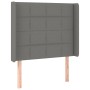 Kopfteil aus dunkelgrauem Stoff mit LED 93x16x118/128 cm von vidaXL, Kopf- und Fußteile - Ref: Foro24-3124031, Preis: 75,92 €...