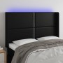 Kopfteil mit LED, schwarzem Kunstleder, 147 x 16 x 118/128 cm von vidaXL, Kopf- und Fußteile - Ref: Foro24-3123998, Preis: 10...