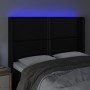 Kopfteil mit LED, schwarzem Kunstleder, 147 x 16 x 118/128 cm von vidaXL, Kopf- und Fußteile - Ref: Foro24-3123998, Preis: 10...