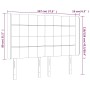 Kopfteil aus cremefarbenem Stoff mit LED 147x16x118/128 cm von vidaXL, Kopf- und Fußteile - Ref: Foro24-3124051, Preis: 115,9...