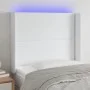 Kopfteil mit LED, weißem Kunstleder, 103 x 16 x 118/128 cm von vidaXL, Kopf- und Fußteile - Ref: Foro24-3123993, Preis: 71,12...