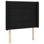 Kopfteil aus schwarzem Stoff mit LED 83x16x118/128 cm von vidaXL, Kopf- und Fußteile - Ref: Foro24-3124024, Preis: 76,68 €, R...
