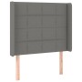 Kopfteil aus dunkelgrauem Stoff mit LED103x16x118/128 cm von vidaXL, Kopf- und Fußteile - Ref: Foro24-3124039, Preis: 81,75 €...