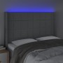 Hellgraues Stoffkopfteil mit LED 147x16x118/128 cm von vidaXL, Kopf- und Fußteile - Ref: Foro24-3124046, Preis: 136,95 €, Rab...