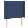 Kopfteil aus blauem Stoff mit LED 83x16x118/128 cm von vidaXL, Kopf- und Fußteile - Ref: Foro24-3124028, Preis: 72,13 €, Raba...