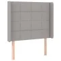 Hellgraues Stoffkopfteil mit LED 103x16x118/128 cm von vidaXL, Kopf- und Fußteile - Ref: Foro24-3124038, Preis: 78,32 €, Raba...