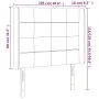 Hellgraues Stoffkopfteil mit LED 103x16x118/128 cm von vidaXL, Kopf- und Fußteile - Ref: Foro24-3124038, Preis: 78,32 €, Raba...