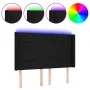 Kopfteil aus schwarzem Stoff mit LED 147x16x118/128 cm von vidaXL, Kopf- und Fußteile - Ref: Foro24-3124048, Preis: 137,92 €,...