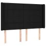 Kopfteil aus schwarzem Stoff mit LED 147x16x118/128 cm von vidaXL, Kopf- und Fußteile - Ref: Foro24-3124048, Preis: 137,92 €,...