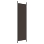 Biombo divisor de 4 paneles de tela marrón 200x200 cm de vidaXL, Divisores de ambientes - Ref: Foro24-350183, Precio: 35,42 €...