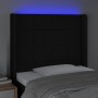 Kopfteil aus schwarzem Stoff mit LED 103x16x118/128 cm von vidaXL, Kopf- und Fußteile - Ref: Foro24-3124040, Preis: 82,70 €, ...