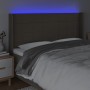 Kopfteil mit LED aus taupegrauem Stoff 163x16x118/128 cm von vidaXL, Kopf- und Fußteile - Ref: Foro24-3124058, Preis: 109,87 ...