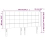 Kopfteil mit LED aus taupegrauem Stoff 163x16x118/128 cm von vidaXL, Kopf- und Fußteile - Ref: Foro24-3124058, Preis: 109,87 ...
