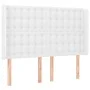 Kopfteil mit LED, weißem Kunstleder, 147 x 16 x 118/128 cm von vidaXL, Kopf- und Fußteile - Ref: Foro24-3124139, Preis: 145,9...