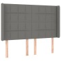 Dunkelgraues Stoffkopfteil mit LED 147x16x118/128 cm von vidaXL, Kopf- und Fußteile - Ref: Foro24-3124047, Preis: 135,06 €, R...