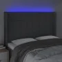 Dunkelgraues Stoffkopfteil mit LED 147x16x118/128 cm von vidaXL, Kopf- und Fußteile - Ref: Foro24-3124047, Preis: 128,55 €, R...