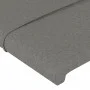 Dunkelgraues Stoffkopfteil mit LED 147x16x118/128 cm von vidaXL, Kopf- und Fußteile - Ref: Foro24-3124047, Preis: 128,55 €, R...