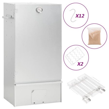 Horno ahumador de BBQ con generador humo frío acero galvanizado