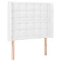 Kopfteil mit LED, weißem Kunstleder, 93 x 16 x 118/128 cm von vidaXL, Kopf- und Fußteile - Ref: Foro24-3124127, Preis: 81,24 ...