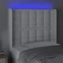Kopfteil mit LED, weißem Kunstleder, 93 x 16 x 118/128 cm von vidaXL, Kopf- und Fußteile - Ref: Foro24-3124127, Preis: 81,24 ...