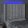 Kopfteil mit LED, weißem Kunstleder, 93 x 16 x 118/128 cm von vidaXL, Kopf- und Fußteile - Ref: Foro24-3124127, Preis: 80,28 ...