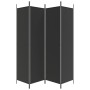 Divider screen with 4 black fabric panels 200x200 cm by vidaXL, Room dividers - Ref: Foro24-350185, Price: 36,84 €, Discount: %