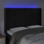 Kopfteil aus schwarzem Samt mit LED 147x16x118/128 cm von vidaXL, Kopf- und Fußteile - Ref: Foro24-3124098, Preis: 109,90 €, ...