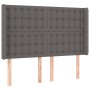 Kopfteil mit LED-grauem Kunstleder 147x16x118/128cm von vidaXL, Kopf- und Fußteile - Ref: Foro24-3124142, Preis: 119,89 €, Ra...