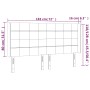 Hellgraues Samtkopfteil mit LED 183x16x118/128 cm von vidaXL, Kopf- und Fußteile - Ref: Foro24-3124108, Preis: 124,34 €, Raba...