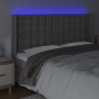 Kopfteil mit LED-grauem Kunstleder 183x16x118/128 cm von vidaXL, Kopf- und Fußteile - Ref: Foro24-3124154, Preis: 153,74 €, R...