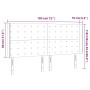 Kopfteil mit LED-grauem Kunstleder 183x16x118/128 cm von vidaXL, Kopf- und Fußteile - Ref: Foro24-3124154, Preis: 153,74 €, R...