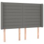Dunkelgraues Stoffkopfteil mit LED 147x16x118/128 cm von vidaXL, Kopf- und Fußteile - Ref: Foro24-3124187, Preis: 116,64 €, R...