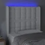 Kopfteil mit LED, weißem Kunstleder, 103 x 16 x 118/128 cm von vidaXL, Kopf- und Fußteile - Ref: Foro24-3124133, Preis: 83,49...