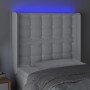 Kopfteil mit LED, weißem Kunstleder, 103 x 16 x 118/128 cm von vidaXL, Kopf- und Fußteile - Ref: Foro24-3124133, Preis: 82,13...