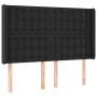 Headboard with LED black synthetic leather 147x16x118/128 cm by vidaXL, Headboards and footboards - Ref: Foro24-3124138, Pric...