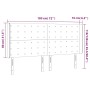 Kopfteil mit LED, weißem Kunstleder, 183 x 16 x 118/128 cm von vidaXL, Kopf- und Fußteile - Ref: Foro24-3124151, Preis: 131,2...