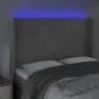 Hellgraues Samtkopfteil mit LED 147x16x118/128 cm von vidaXL, Kopf- und Fußteile - Ref: Foro24-3124096, Preis: 127,72 €, Raba...