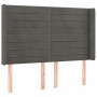 Dunkelgraues Samtkopfteil mit LED 147x16x118/128 cm von vidaXL, Kopf- und Fußteile - Ref: Foro24-3124237, Preis: 116,41 €, Ra...
