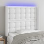 Kopfteil mit LED, weißem Kunstleder, 83 x 16 x 118/128 cm von vidaXL, Kopf- und Fußteile - Ref: Foro24-3124121, Preis: 79,81 ...