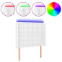 Kopfteil mit LED, weißem Kunstleder, 83 x 16 x 118/128 cm von vidaXL, Kopf- und Fußteile - Ref: Foro24-3124121, Preis: 79,81 ...