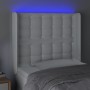 Kopfteil mit LED, weißem Kunstleder, 83 x 16 x 118/128 cm von vidaXL, Kopf- und Fußteile - Ref: Foro24-3124121, Preis: 79,81 ...